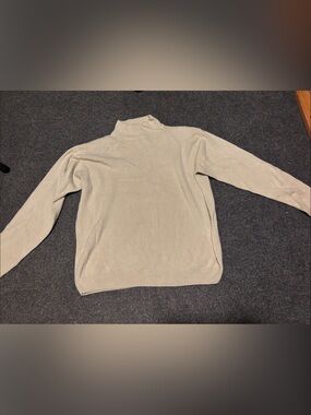 Milano Cream Turtleneck Sweater - Lightweight Knit